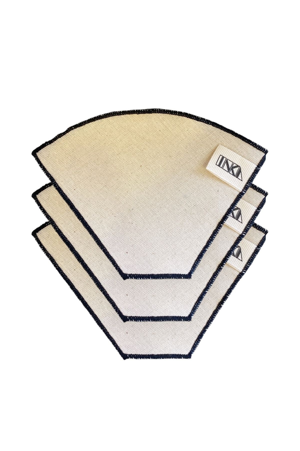 Inka Wood Co. Yıkanabilir Kumaş Organik Kahve Filtresi No:4 | 3 Adet |%100pamuk Ham Bez Kahve Filtresi - Görsel 2