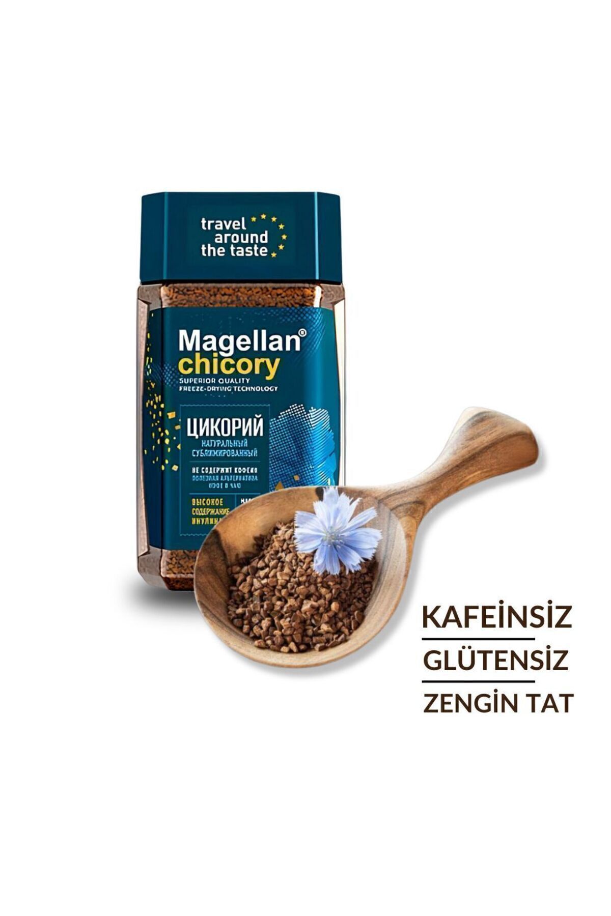 Slav Coffee Magellan %100 Doğal Hindiba Içeceği - Granül, Kafeinsiz, Glutensiz, Prebiyotik Inülinli 95g 3 Adet - Görsel 6