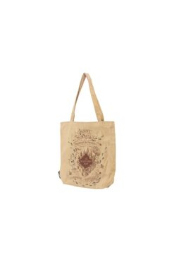 Mabbels Harry Potter Çapulcu Haritası Bez Çanta Gabardin Kahve Rengi