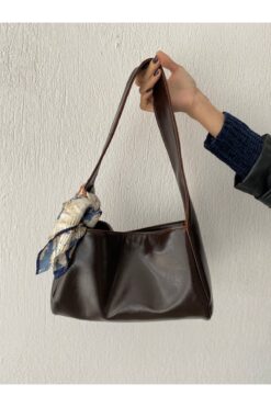 Butik Mavebag Aura Serisi Suni Deri Baget Çanta