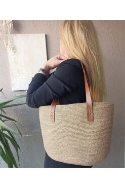 Pınar Gündoğdu Collection Hasır Çanta Hasır Tasarım Omuz Çantası