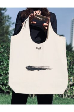 Snob Creation Büyük Boy Kanvas- Ham Bez Yoga Alışveriş Plaj Çantası - Doğal, Özel Tasarım