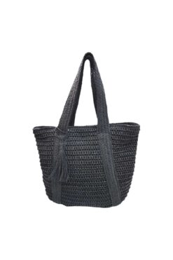 Aware Time İçi Astrlı Örgü Hasır Omuz Çantası