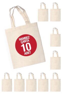 KURUMSAL AMBALAJ 10 Adet Baskısız Hambez Çanta – 35x40 Cm