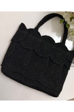 irongarden Bac Kağıt Ip El Örgüsü El Çantası