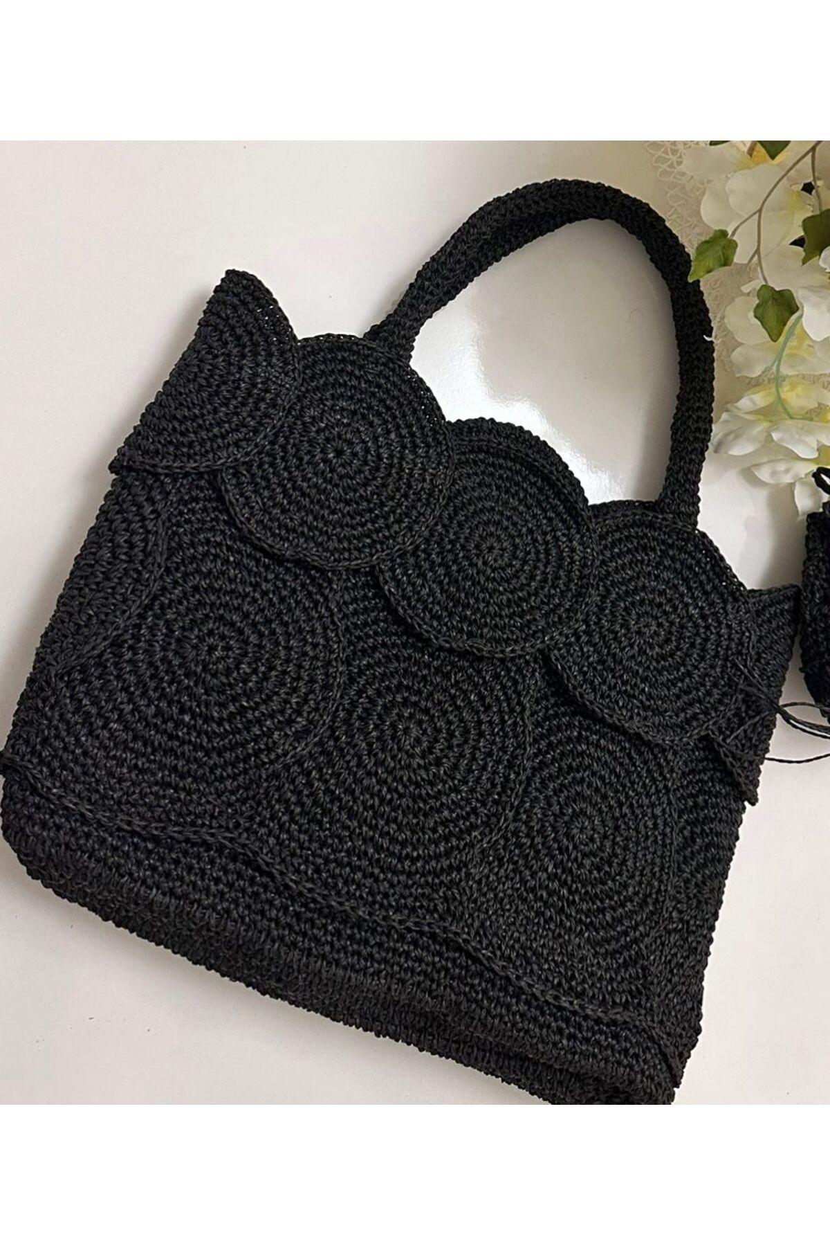 irongarden Bac Kağıt Ip El Örgüsü El Çantası - Görsel 2