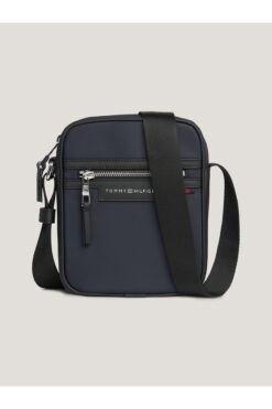 Tommy Hilfiger Erkek Marka Logolu Ayarlanabilir Omuz Askılı  Şık Görünüşlü Gündelik Kullanıma Uygun Lacivert Omuz Ç