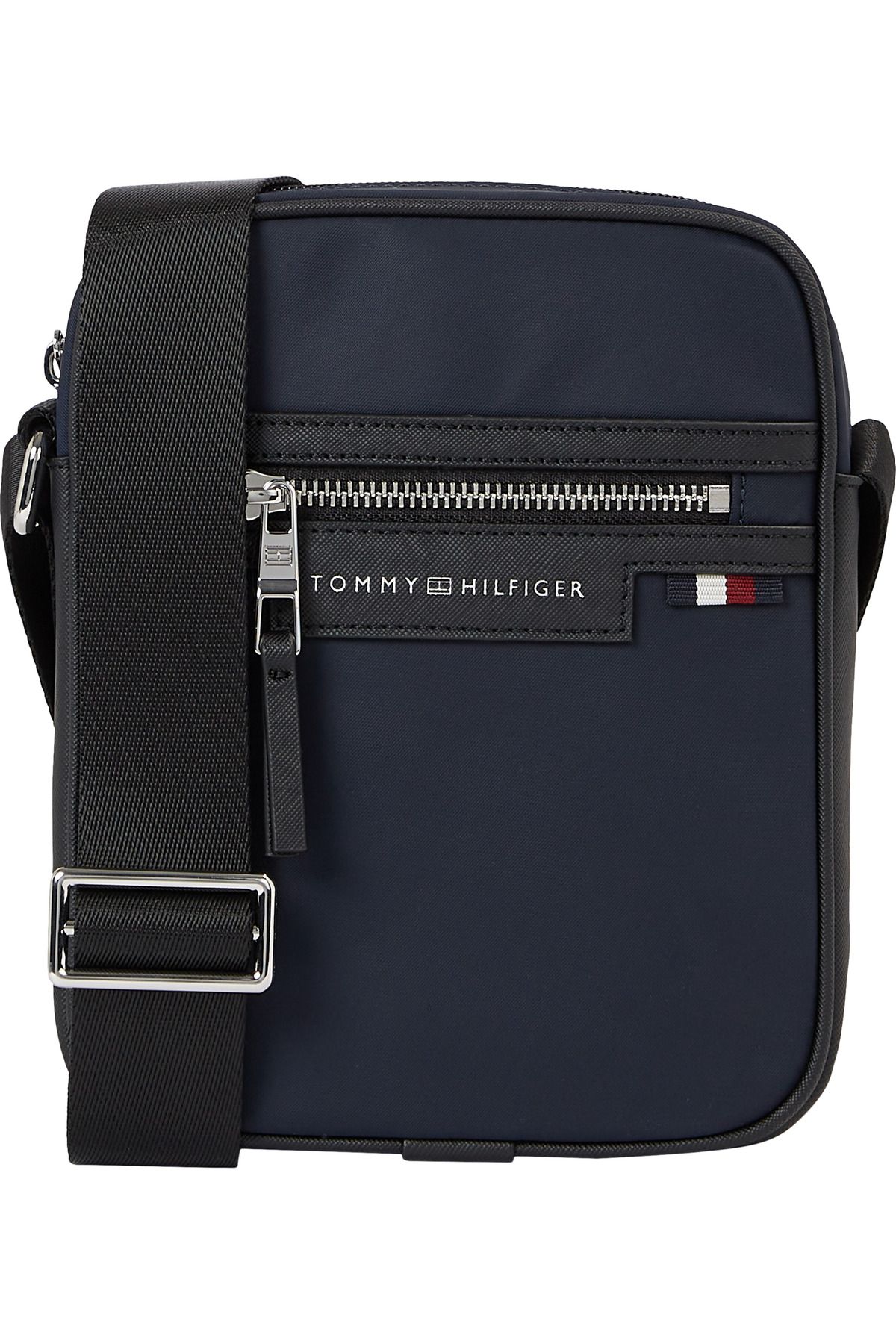 Tommy Hilfiger Erkek Marka Logolu Ayarlanabilir Omuz Askılı Şık Görünüşlü Gündelik Kullanıma Uygun Lacivert Omuz Ç - Görsel 2