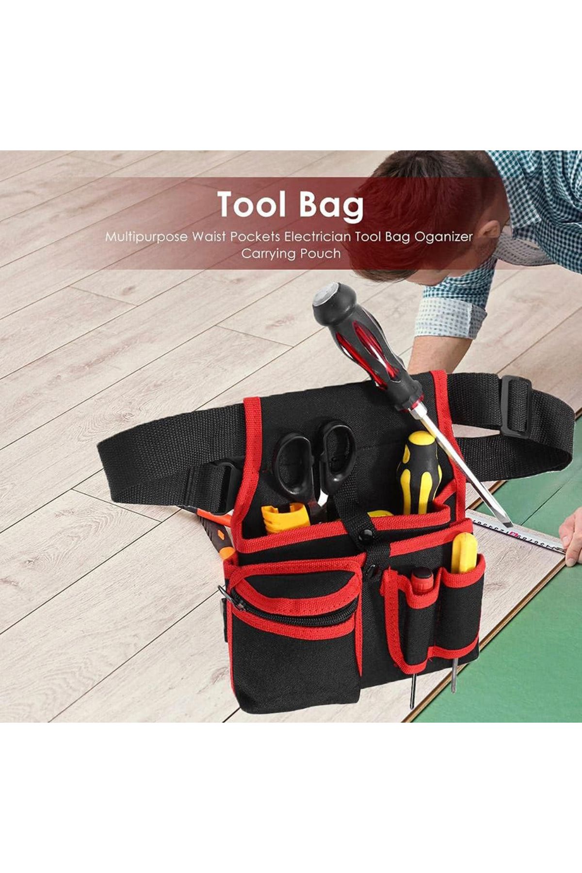 BGA Usta tamirci alet bel çantası çok kullanışlı alet edavat çantası 240mm x 210mm - Görsel 4