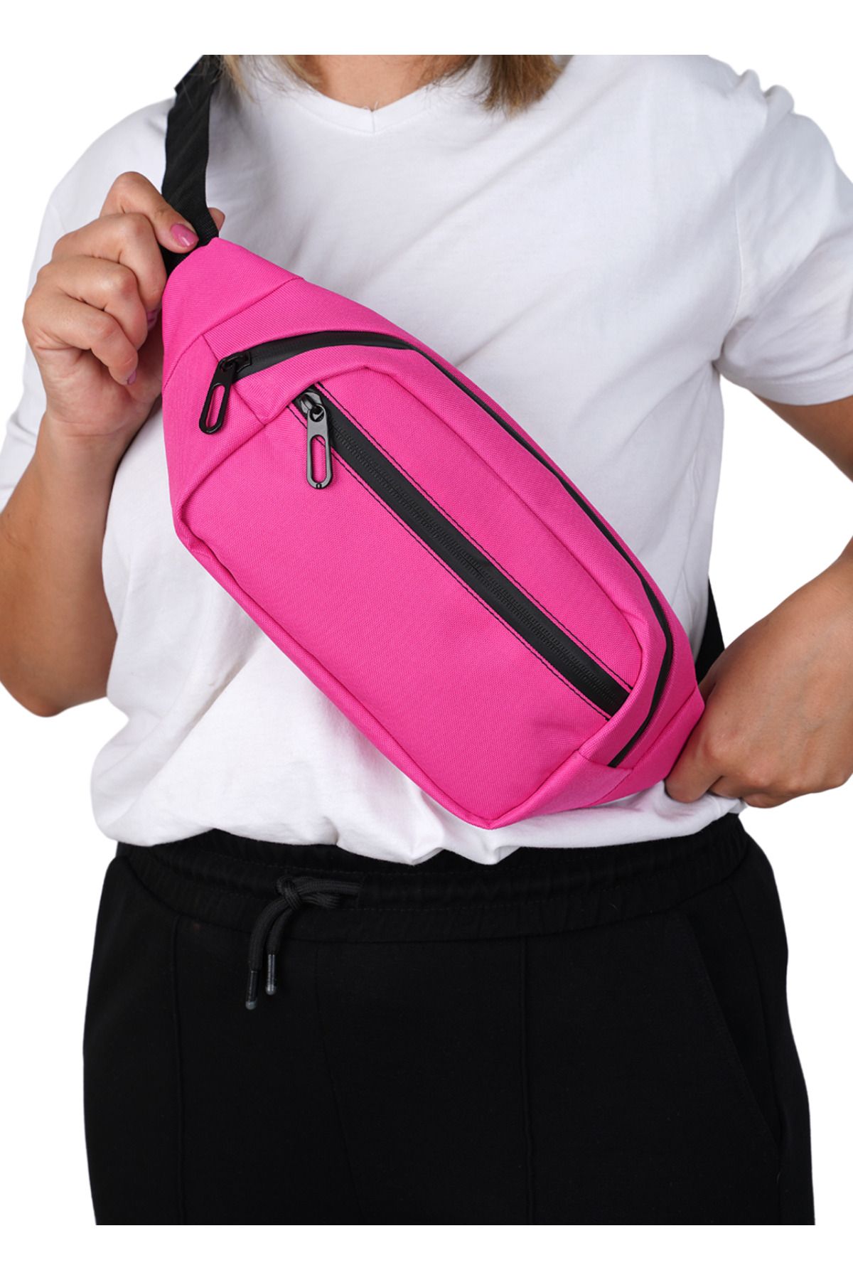 Captain Bag Unisex , 2 Bölmeli Omuz Ve Bel Çantası, Su Geçirmez Fermuar Ve Kumaş