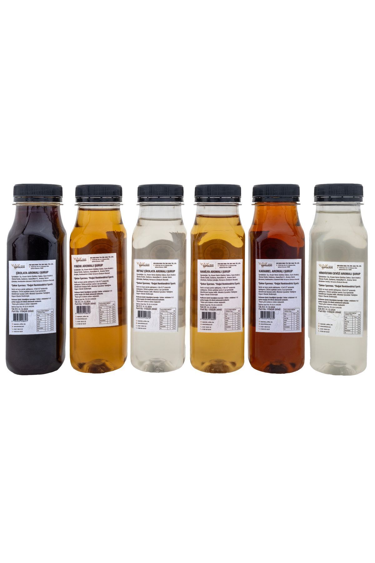 ESPERADO 6 Lı Ekonomik Kahve & Kokteyl Şurup Seti - Şekersiz - 6 Adet X 250 Ml - Görsel 2