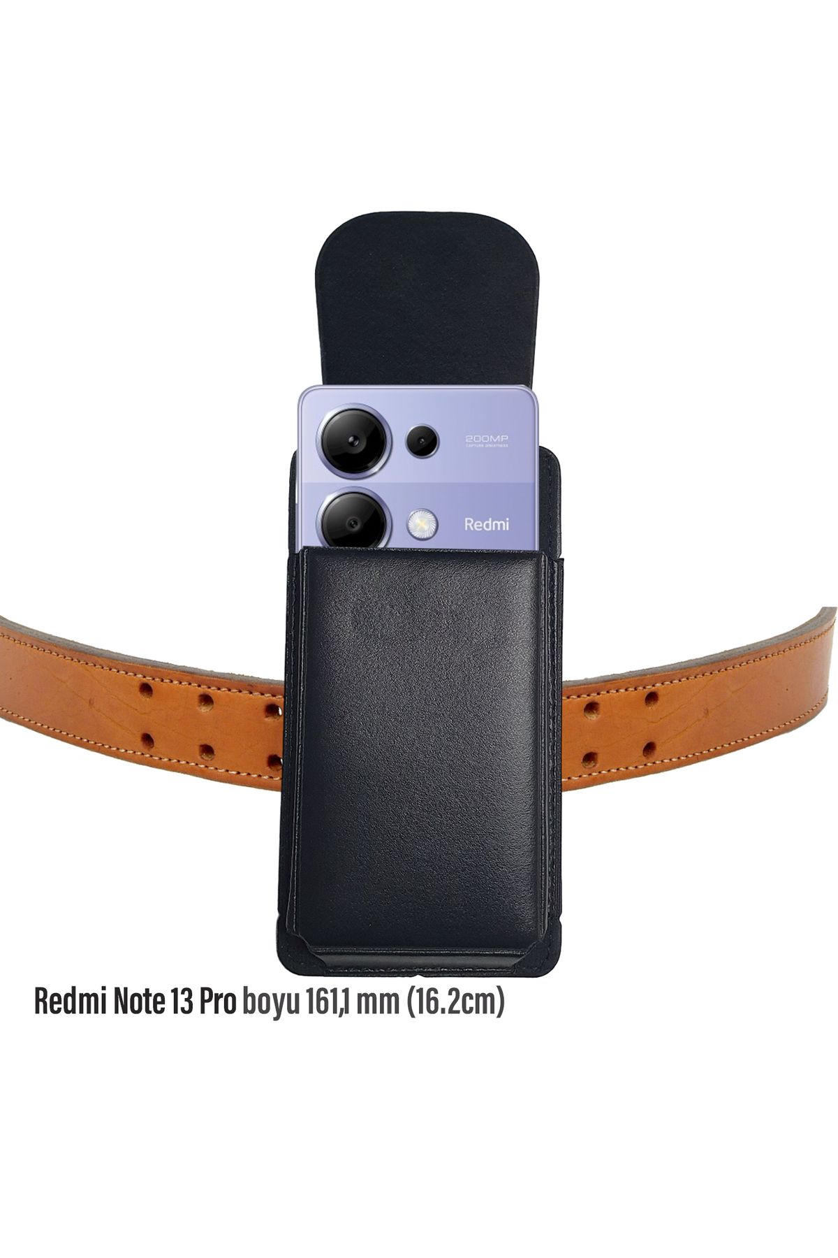 EXENAR Redmi Note 13 Pro Kemer Kılıfı Bele Takılan Telefon Kılıfı Kapaklı Kılıf