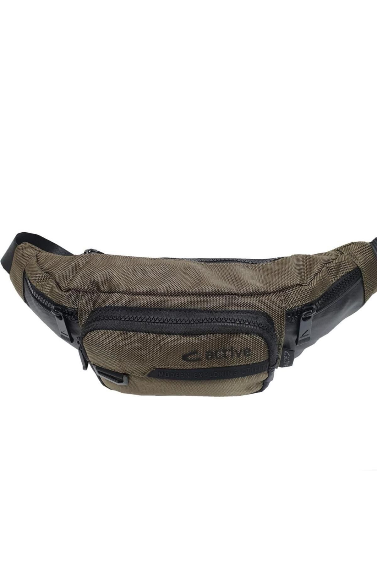 Active Haki Renk Spor Bel Çantası - Görsel 2