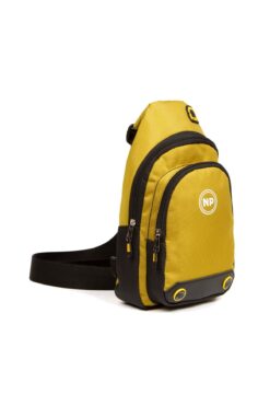 NEWISH POLO ACCESSORIES Erkek Sarı Qatro Kumaş Kulaklı Çıkışlı Bel Çantası Çapraz Omuz Çantası Body Bag
