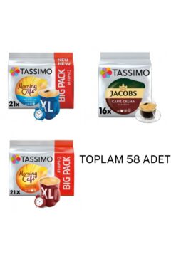 tassimo TASSİMO KAHVE KAPSÜLLERİ 58 ADET KAPSÜL
