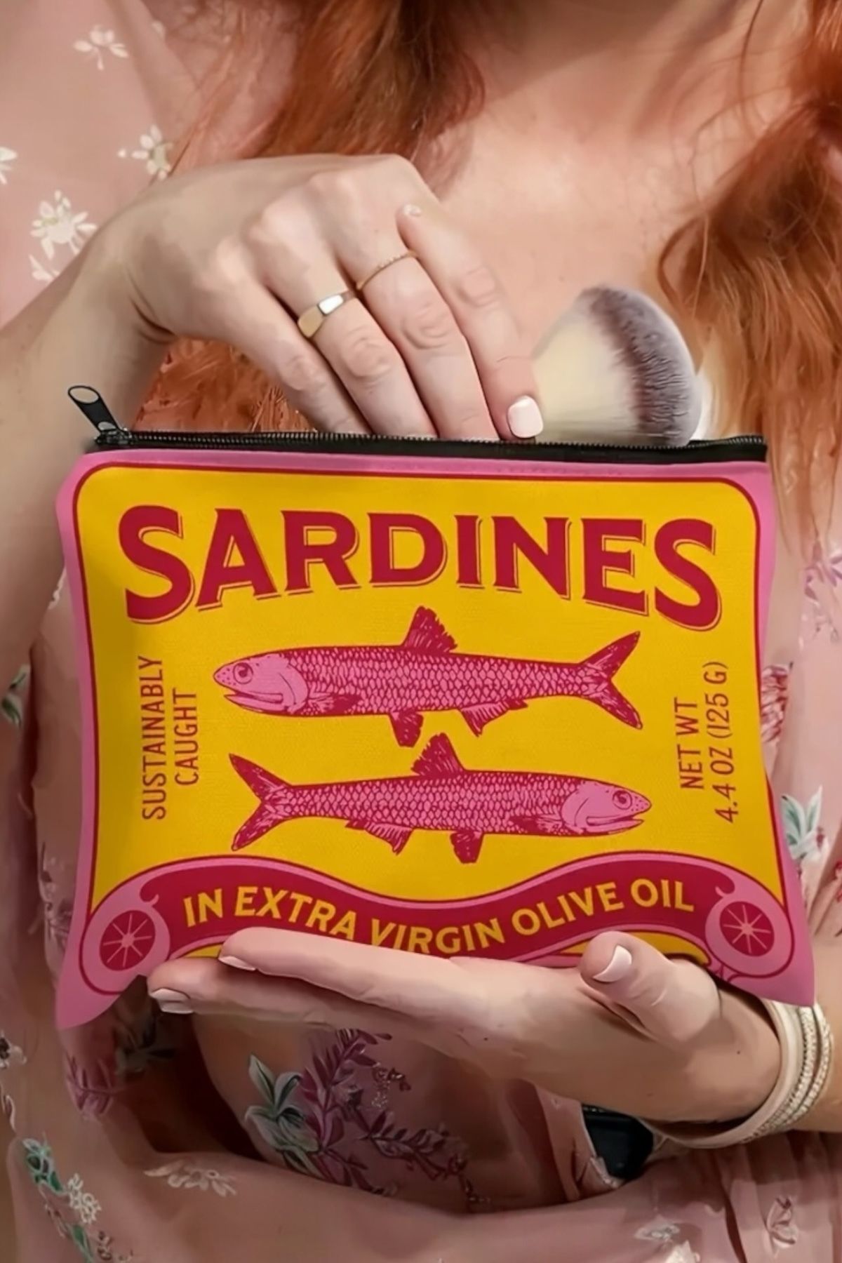 Pinty Design Balık Desenli El Çantası