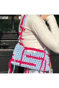nora El Örgüsü Günlük Penye İp Çanta