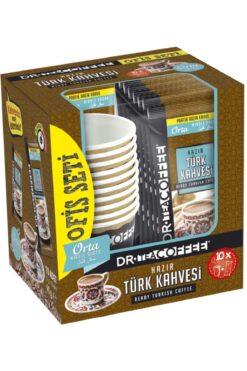 DR. TEA COFFEE Drteacoffee Hazır Türk Kahvesi Orta Ofis Seti 9gr.lık 10 Lu Kutu