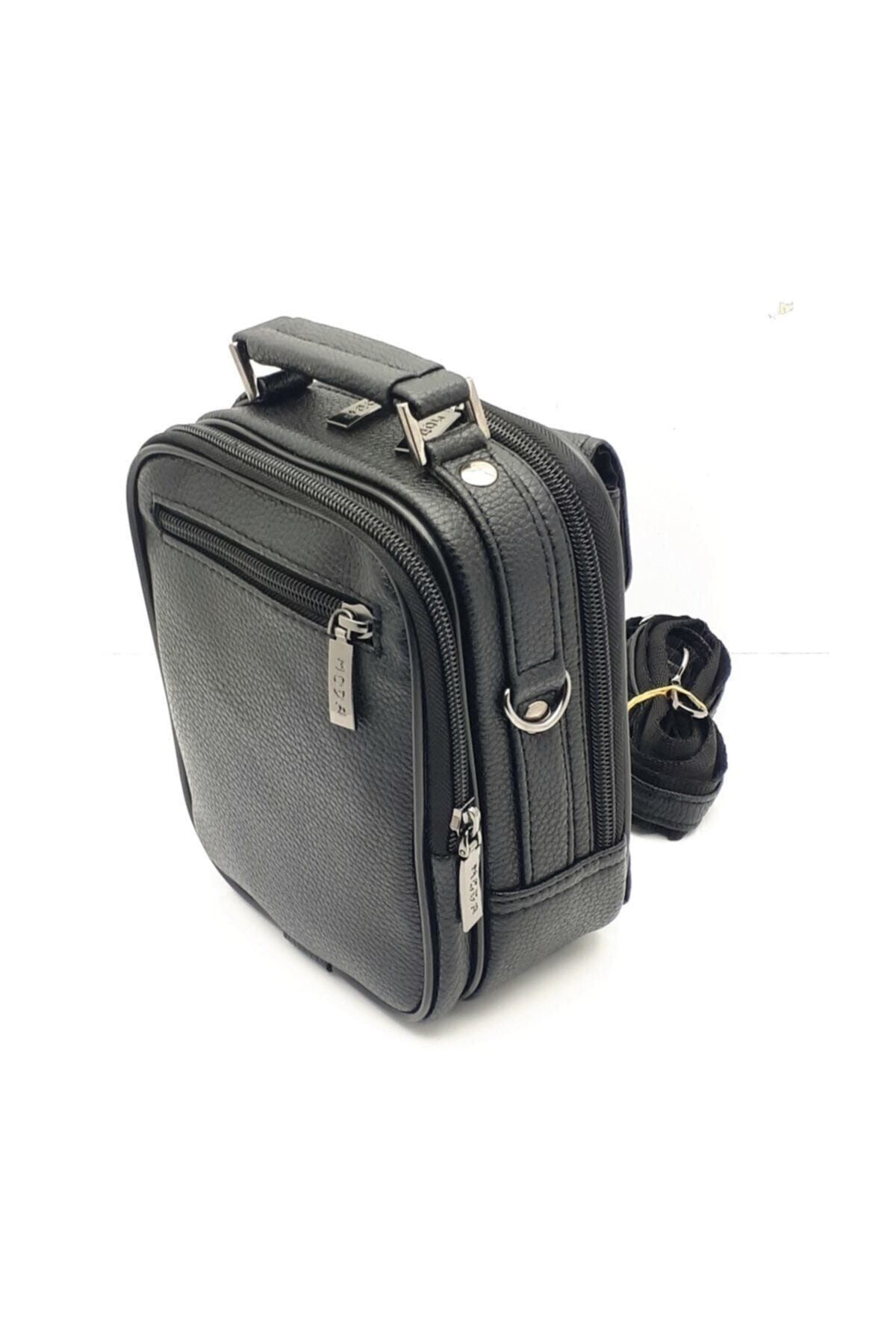 MODA Telefon Bölmeli Kasalı Erkek Çantası El Ve Omuz Askılı Büyük Boy - Görsel 2