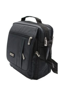 SEVENTEEN Erkek Siyah Çokgözlü El Ve Omuz Askılı Çanta  2245