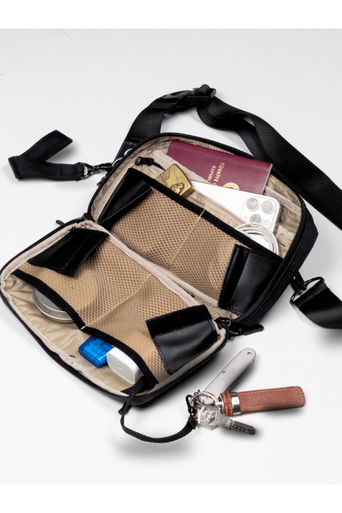 KraftCover Arks Sling / Çapraz Çanta | Unisex | Su Geçirmez Çanta - Görsel 3