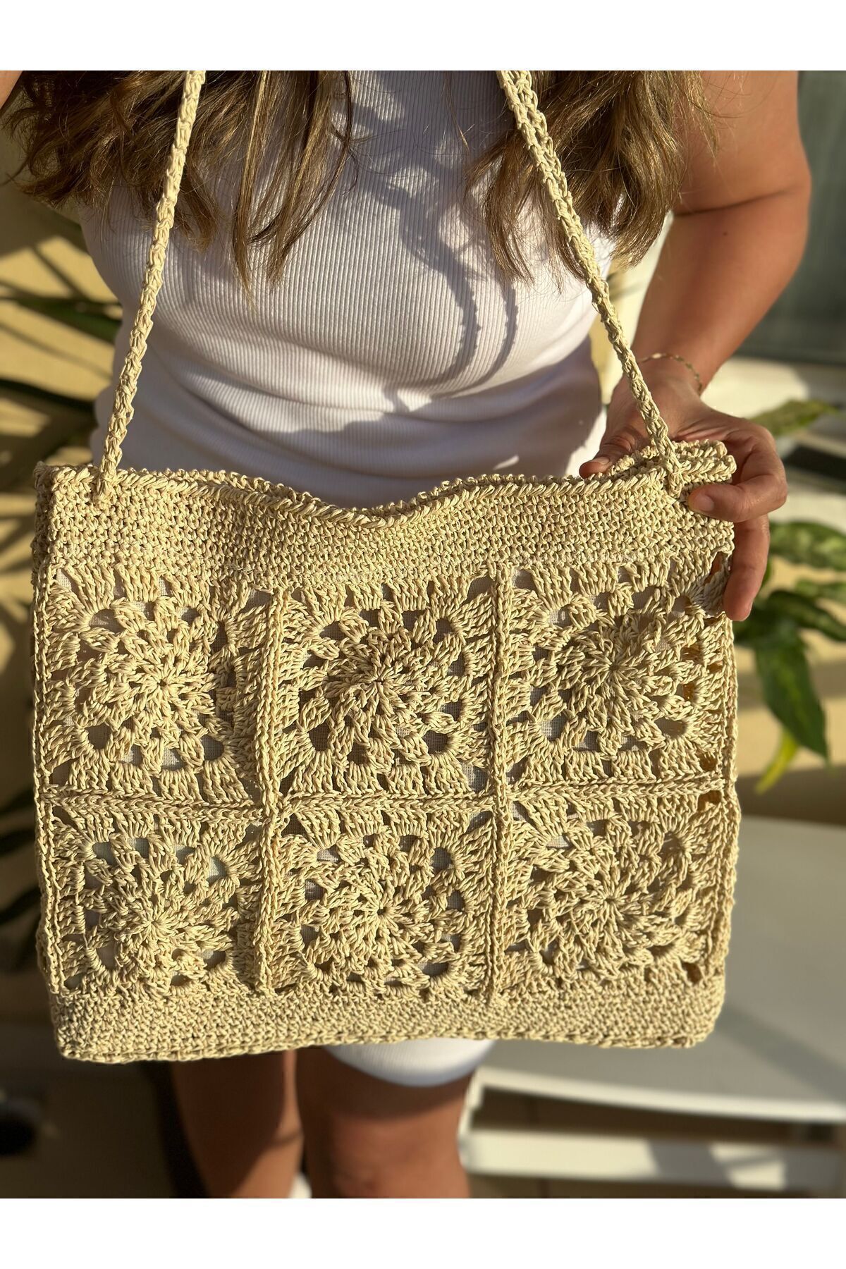 Merkabags Hasır çanta - Görsel 3