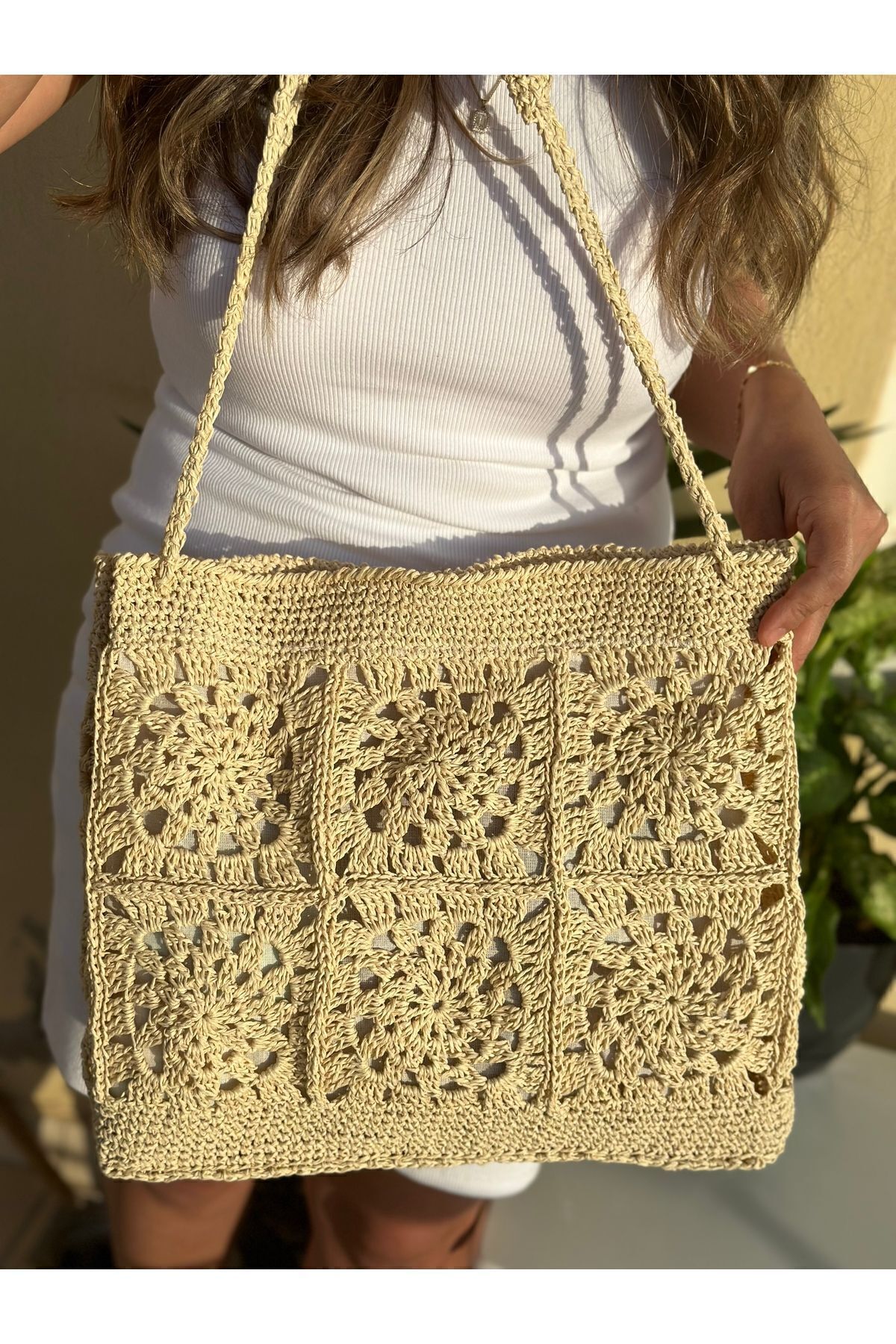 Merkabags Hasır çanta - Görsel 4