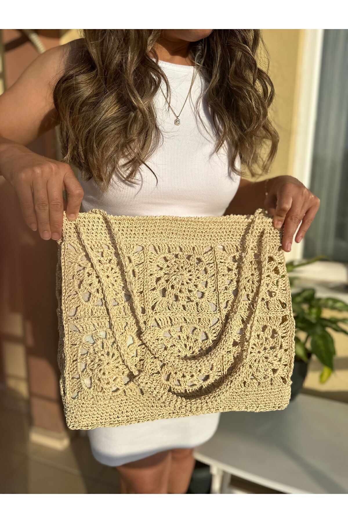 Merkabags Hasır çanta - Görsel 6