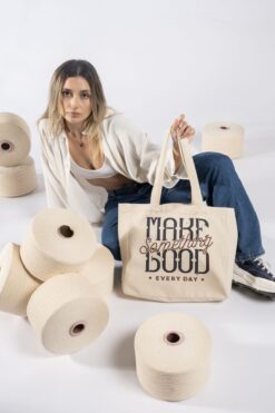 The Lycos "make Something Good" Canvas Tote Omuz Ve Plaj Çantası