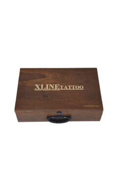 XLINETATTOO Büyük Boy Bölmeli Ahşap Retro Çanta - Tattoo Dövme Malzeme Çantası