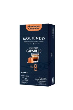 Moliendo Alüminyum Kapsül Kahve No:8 (10 Adet Nespresso Uyumlu Alüminyum Kapsül Kahve)