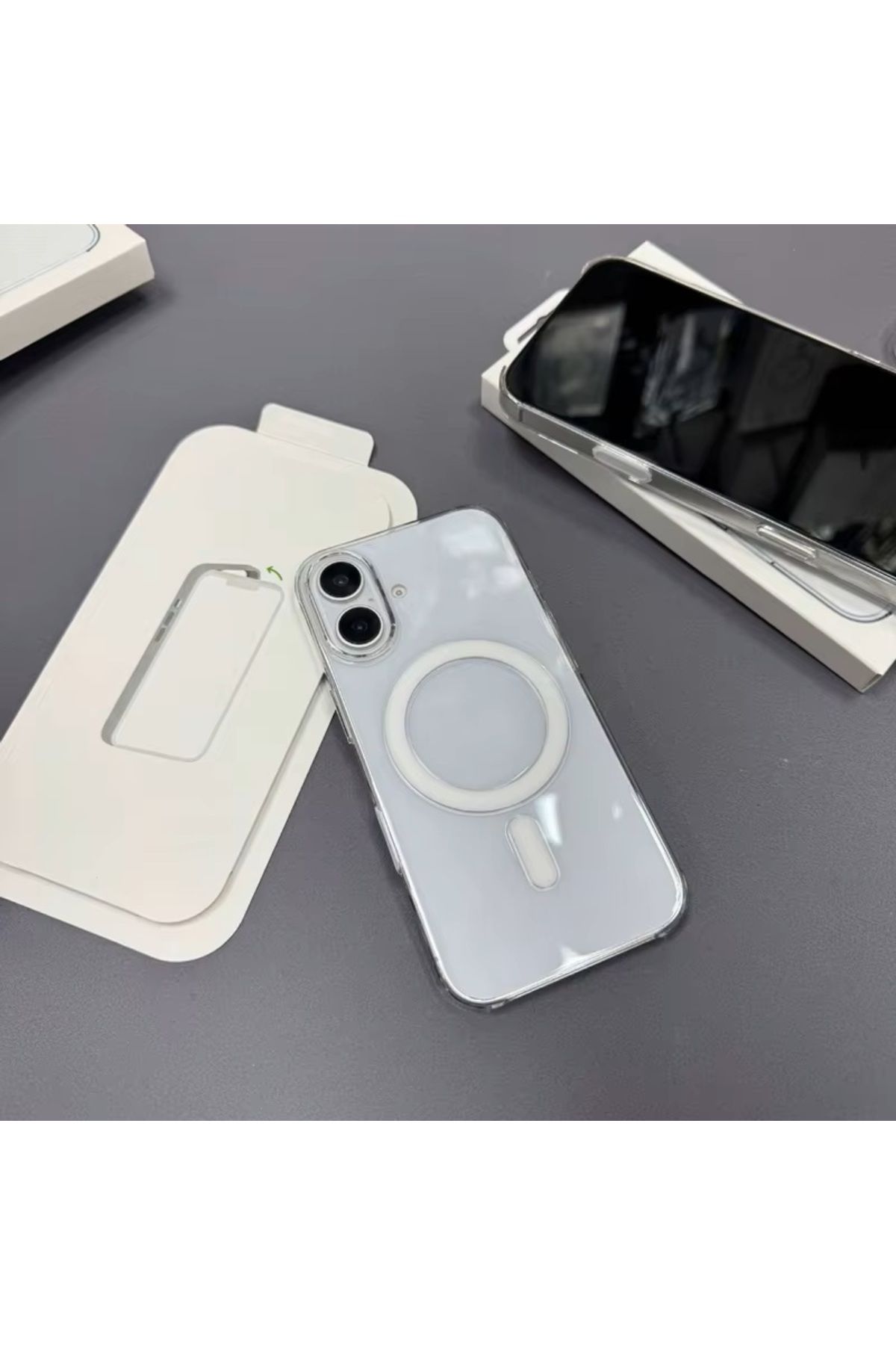 UnDePlus Apple iPhone 16 Kılıf Şeffaf Lansman Magsafe Wireless Şarj Özellikli Orjin Kapak - Görsel 3