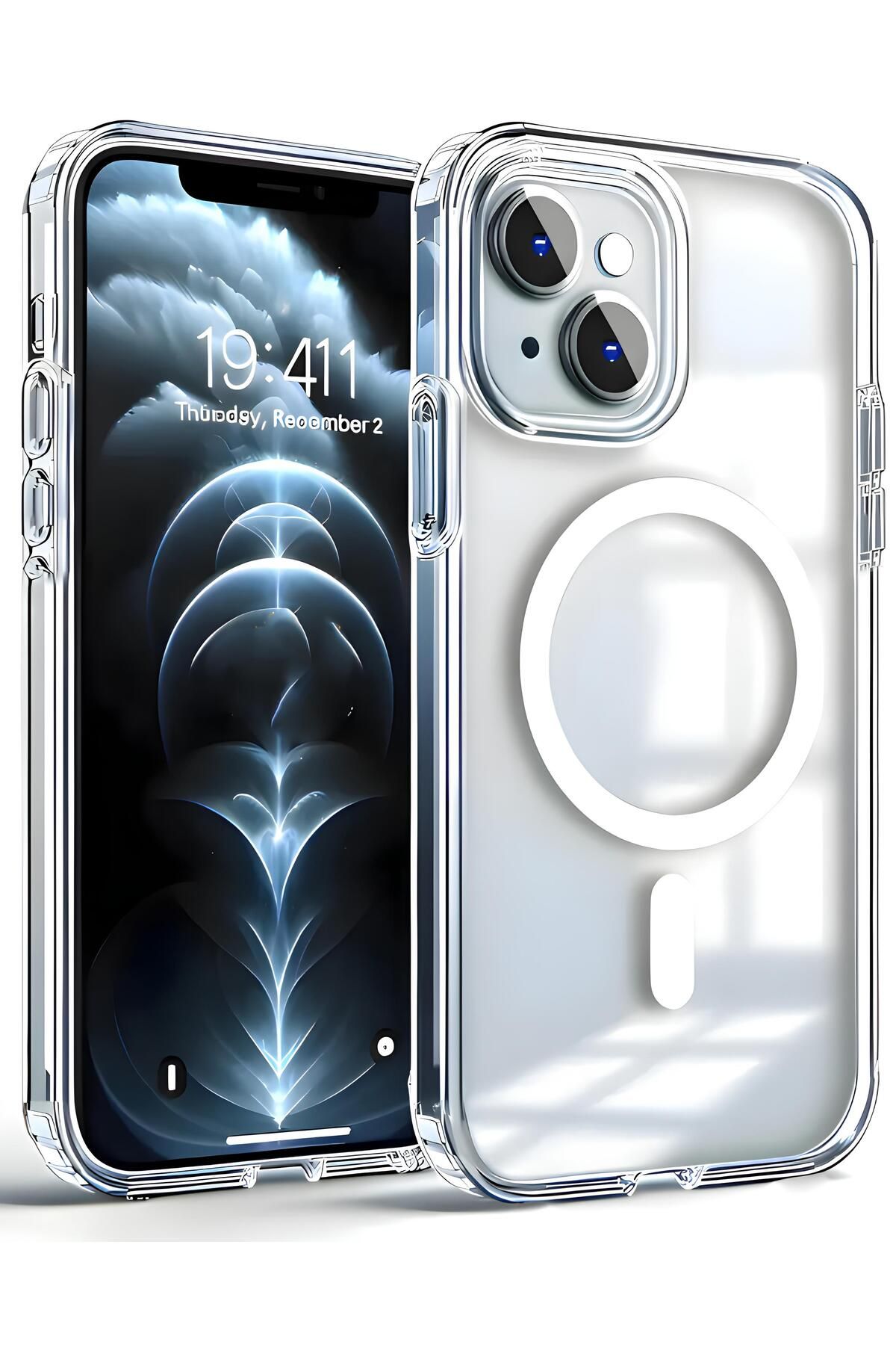 Powerfox Iphone 13 Uyumlu Gerçek Magsafe Özellikli Sert Şeffaf Kılıf