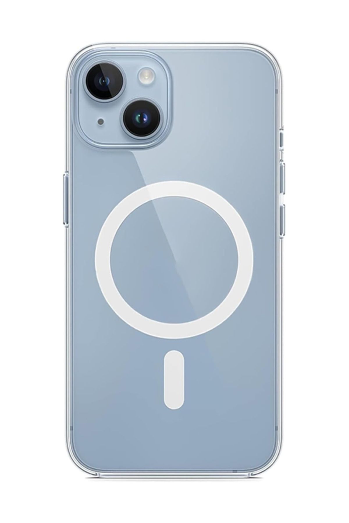 KVK PRİVACY Apple Iphone 13-14-15 Uyumlu Kılıf Magsafe Özellikli Şeffaf Darbe Emici Silikon Kapak - Görsel 4