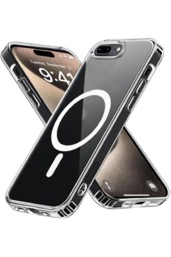 Powerfox iPhone 7 Plus/ 8 Plus Uyumlu Gerçek Magsafe Özellikli Sert Şeffaf Kılıf