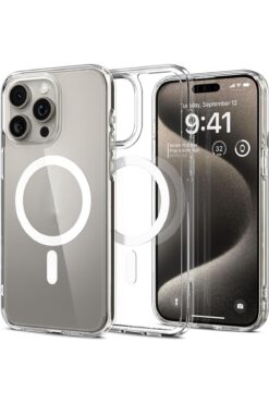 Powerfox Iphone 15 Pro Max Uyumlu Gerçek Magsafe Özellikli Sert Şeffaf Kılıf