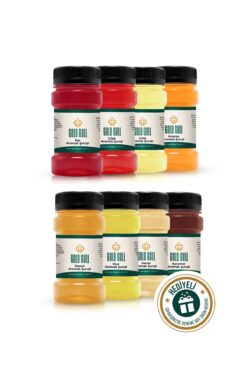 gold gull Kavun, Nar, Lime, Çilek, Ananas, Muz, Karamel, Vanilya Aromalı Kahve & Meyve Şurupları 8 x 80 Ml.