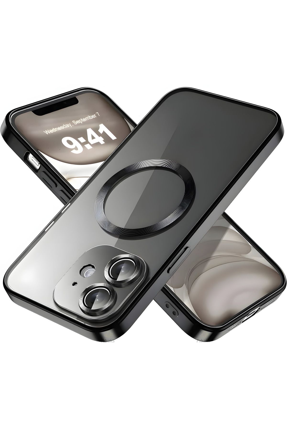 Fibaks İphone 11 Uyumlu Kılıf 12 Görünümlü Kamera Korumalı Şeffaf Renkli Logo Gösteren Parlak Yumuşak Kapak