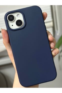 Go Aksesuar Iphone 13 - 14 - 15 Uyumlu Içi Kadife Leke Tutmaz Sıvı Silikon Lansman Kılıf