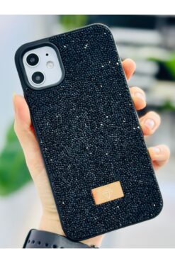 Go Aksesuar Iphone 11 Uyumlu Elmas Tasarımlı Taşlı Işıltılı Parlak Pırlanta Silikon Kılıf