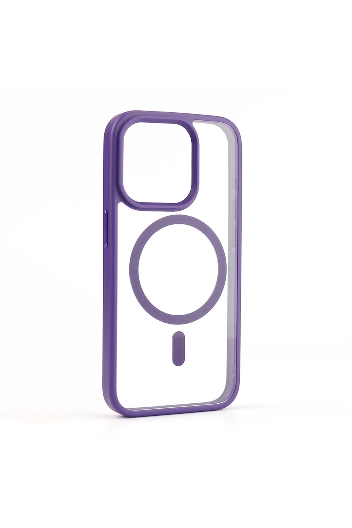 OSGTEK Iphone 14 Pro Kılıf Magsafe Özellikli Kamera Çıkıntılı Şeffaf Renkli Premium - Görsel 2