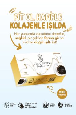 The Gigante Fit Form Detoks Diyet L-Carnitine Collagen Hindiba Detox Kahvesi(30 Sachet)