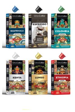 Armoni Coffee Alüminyum Nespresso® Uyumlu Kapsül Kahve Karma Set 6 Lı 60 Kapsül