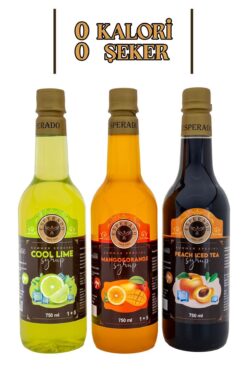 ESPERADO Cool Lime-mango&portakal-şeftali Ice Tea Base - Efsane Yaz Serisi 750 ml X 3 Adet