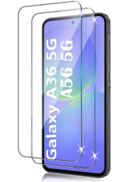 m.tk moveteck Samsung Galaxy A36 / A56 Uyumlu Ekran Koruyucu Kırılmaz Cam 9H Temperli Ekran Camı Şeffaf Passifik