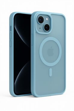 Fibaks Iphone 13 - 14 - 15 Uyumlu Kılıf Kamera Çıkıntılı Magsafe Şarj Destekli Yumuşak Kenarlı Mat Kapak