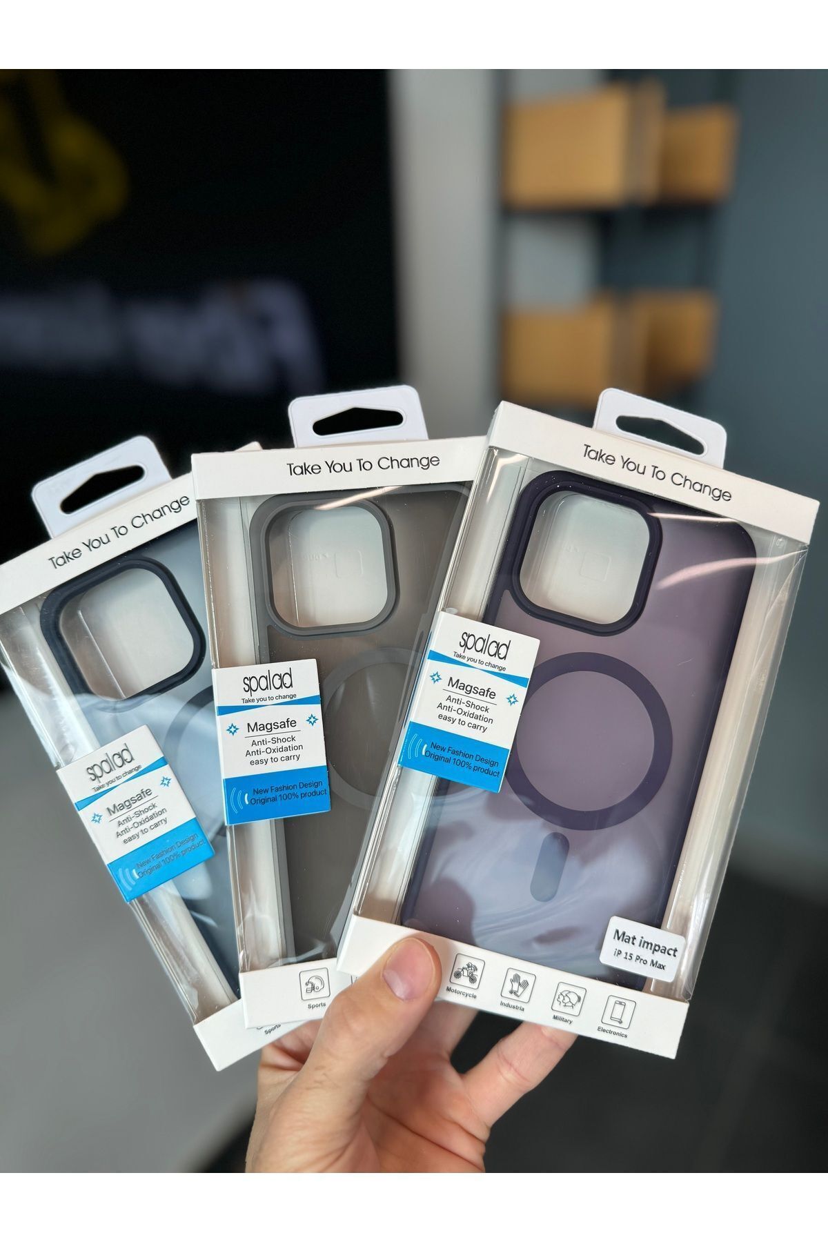 Fibaks Iphone 13 - 14 - 15 Uyumlu Kılıf Kamera Çıkıntılı Magsafe Şarj Destekli Yumuşak Kenarlı Mat Kapak - Görsel 6