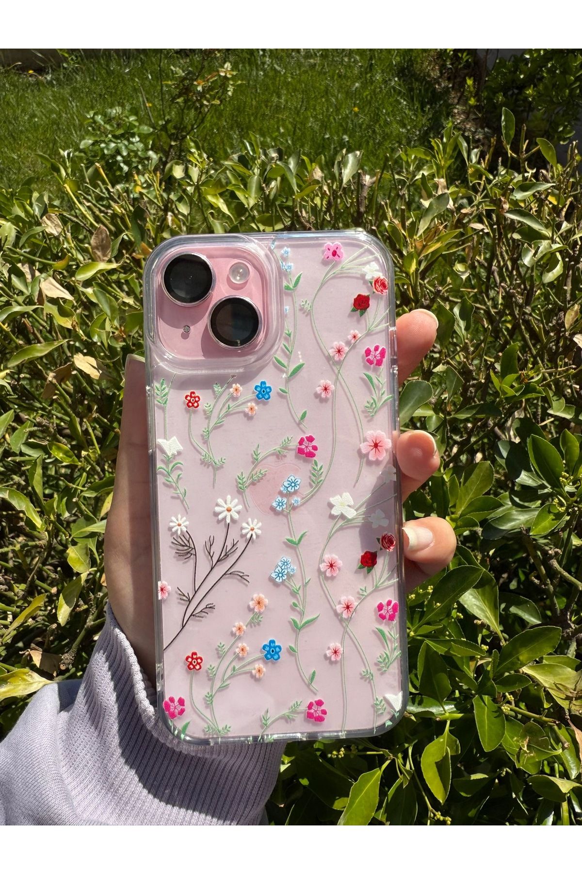 CASABLANCA İphone 11 Uyumlu Çiçek Desenli Telefon Kılıfı Kapak