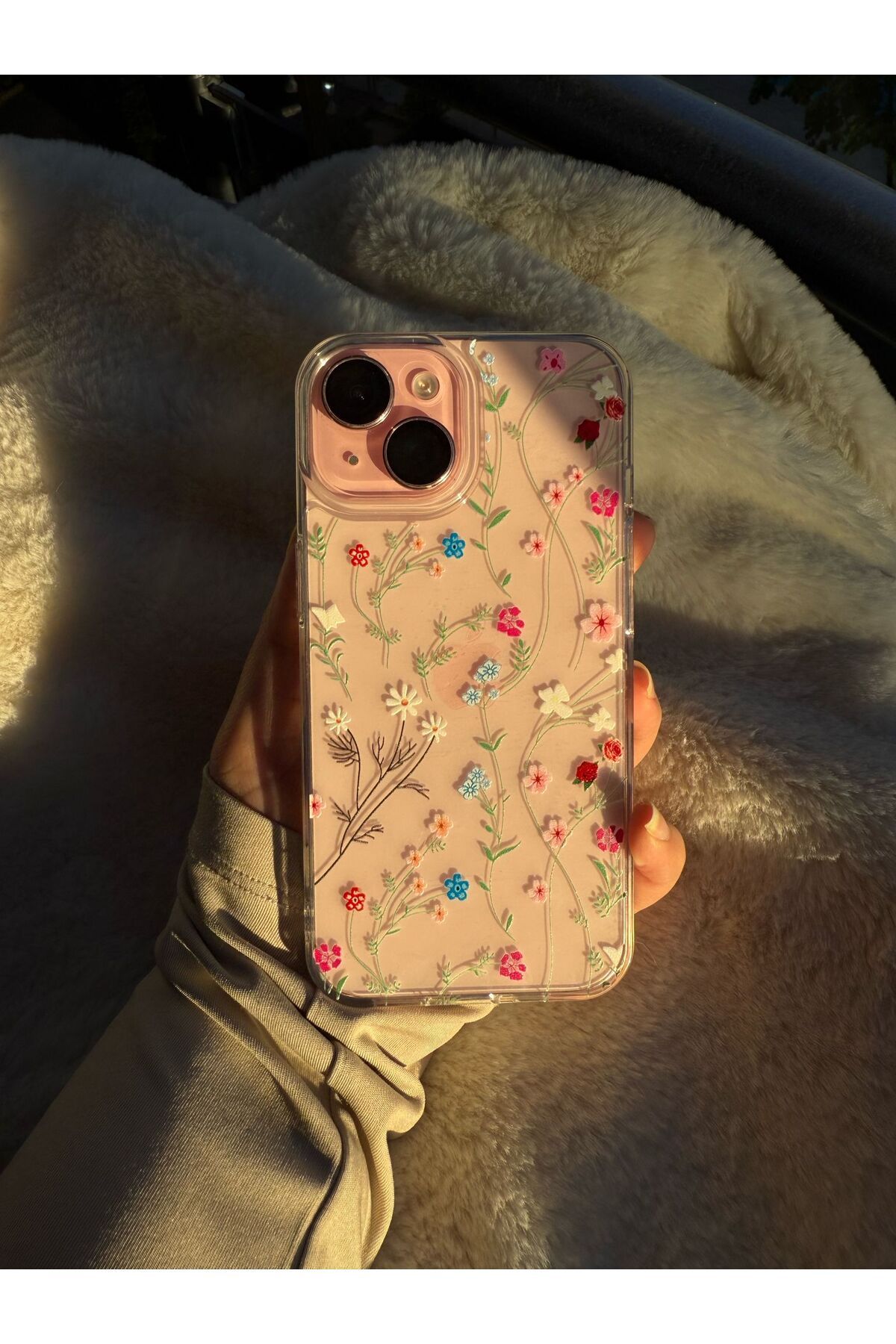 CASABLANCA İphone 11 Uyumlu Çiçek Desenli Telefon Kılıfı Kapak - Görsel 2