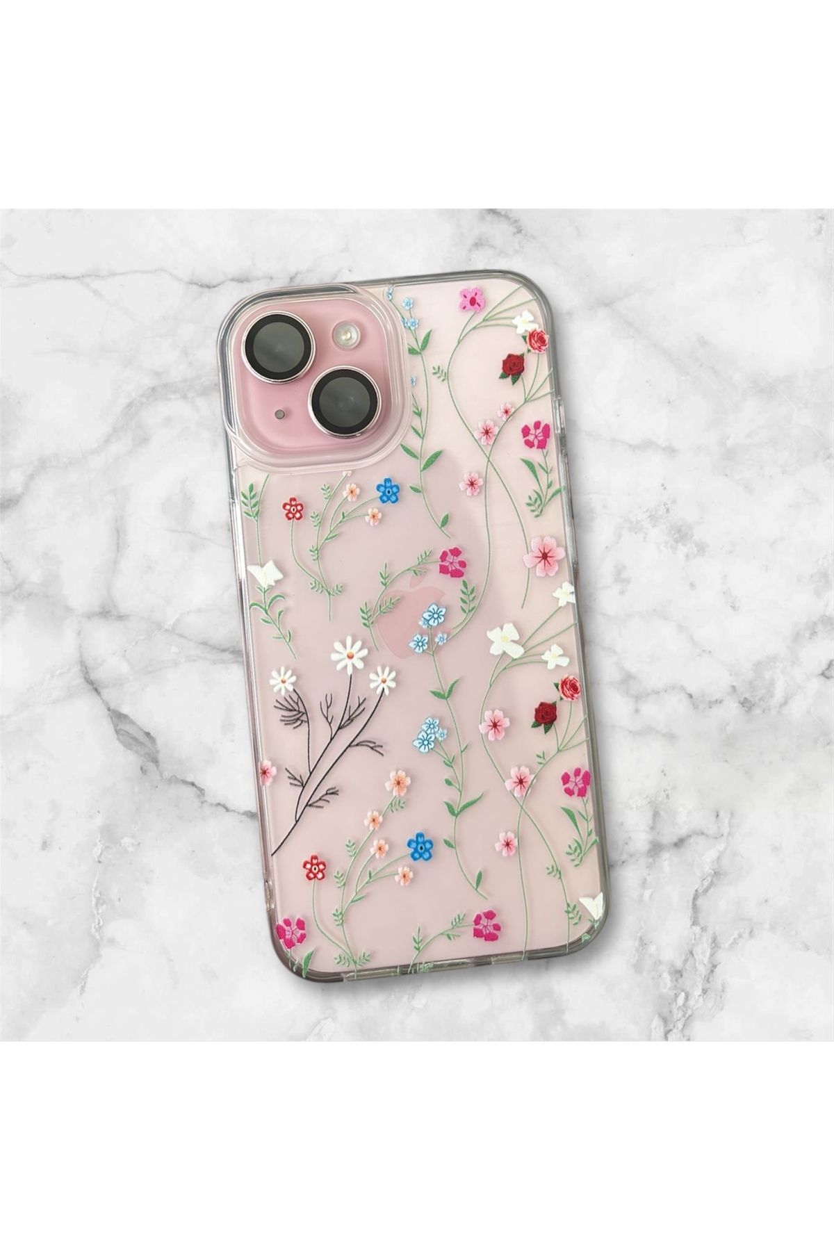 CASABLANCA İphone 11 Uyumlu Çiçek Desenli Telefon Kılıfı Kapak - Görsel 3